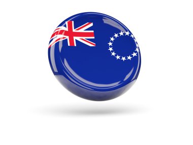 Cook Adaları bayrağı. Yuvarlak simge