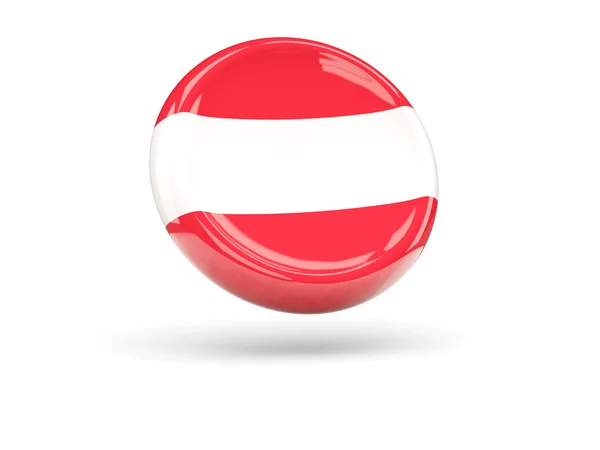 Flag of austria. Round icon — Stock Photo, Image