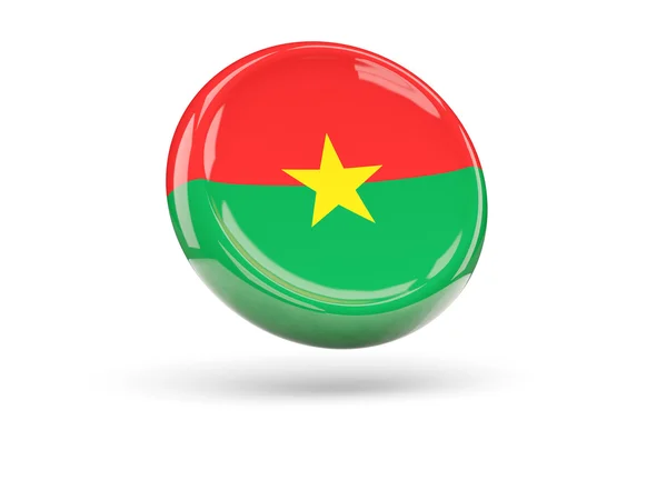 Flag of burkina faso. Round icon — Stock Photo, Image