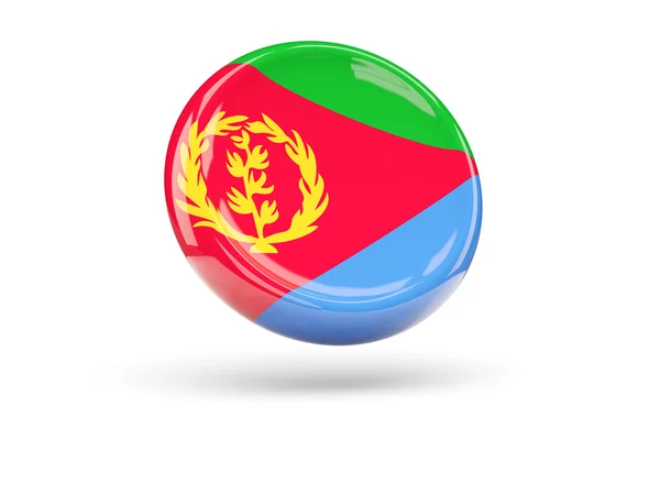 Vlag van Eritrea. Ronde pictogram — Stockfoto