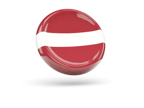 Flag of latvia. Round icon — Stock Photo, Image