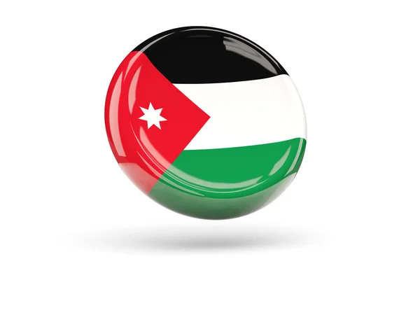 Flag of jordan. Round icon — Stock Photo, Image