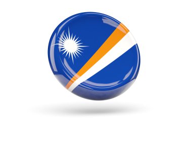 Marshall Adaları bayrağı. Yuvarlak simge