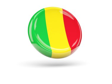 Mali bayrağı. Yuvarlak simge