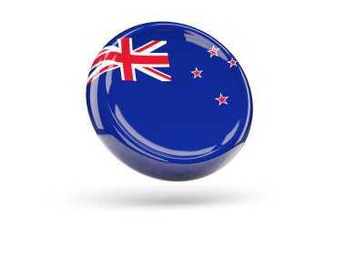 Yeni Zelanda bayrağı. Yuvarlak simge