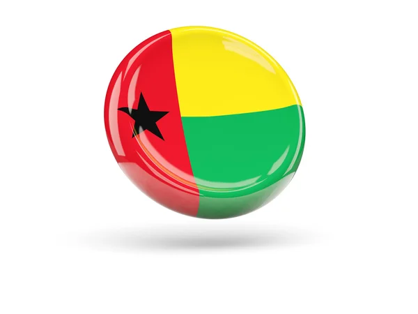 Drapeau de Guinée-Bissau. Icône ronde — Photo