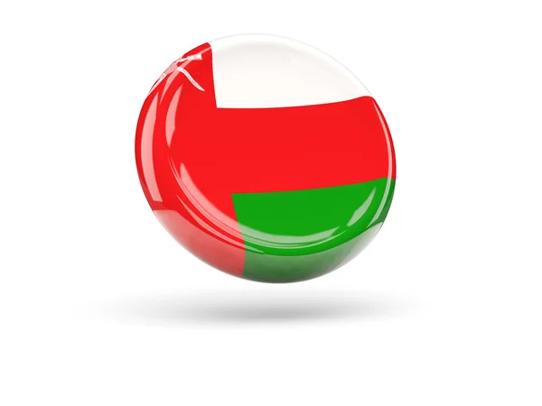Флаг Омана. Круглый значок — стоковое фото