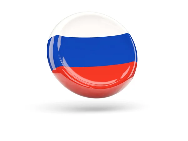 Flag of russia. Round icon — Stock Photo, Image