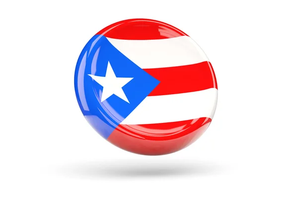 Flag of puerto rico. Round icon — Stock Photo, Image