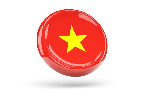 Flag of vietnam. Round icon — Stock Photo, Image