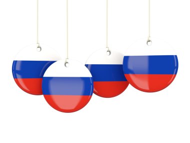 Rusya, yuvarlak Etiketler bayrak