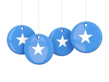 Somali, yuvarlak Etiketler bayrak