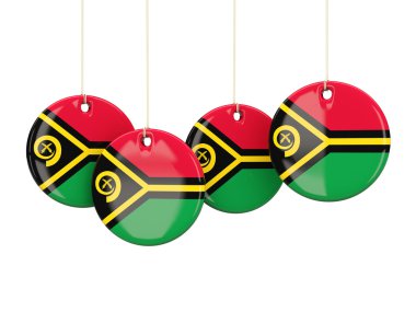 Vanuatu, yuvarlak Etiketler bayrak