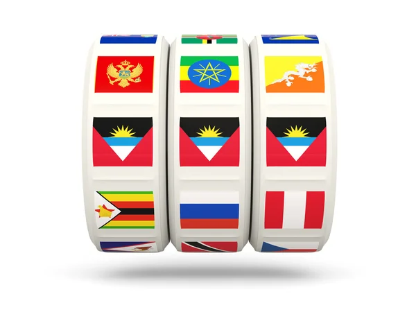 Csatlakozó, antigua és barbuda zászlaja — Stock Fotó