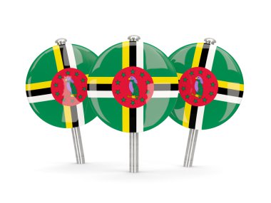 Dominika, yuvarlak iğne bayrak