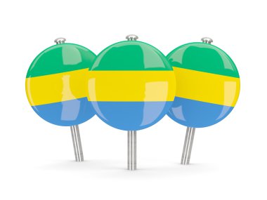Gabon, yuvarlak iğne bayrak