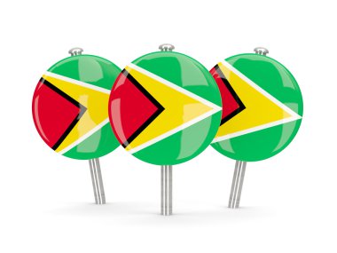 Guyana, yuvarlak iğne bayrak
