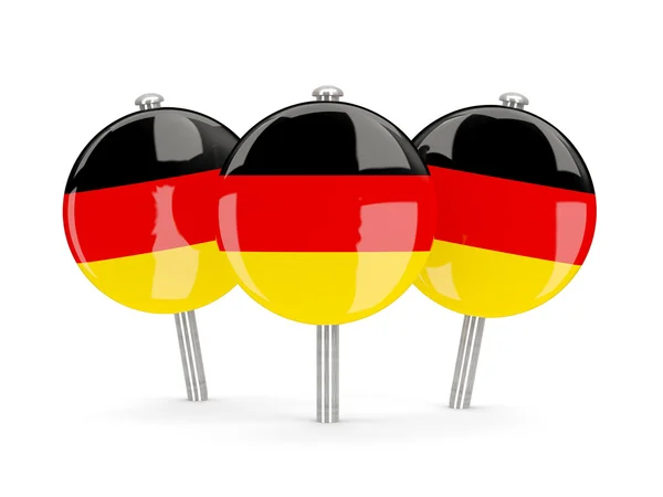 德国，圆销的旗子 — 图库照片