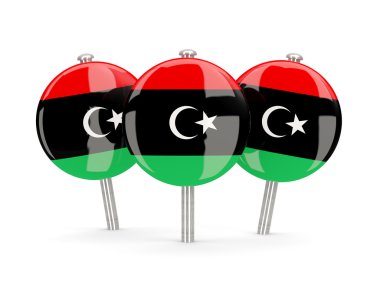 Libya, yuvarlak iğne bayrak