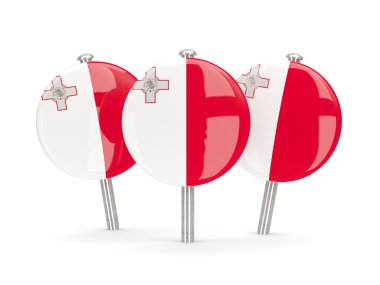 Malta, yuvarlak iğne bayrak