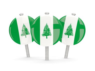 Norfolk Adası, bayrağı yuvarlak iğne