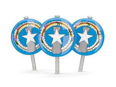 Kuzey mariana Adaları, bayrağı yuvarlak iğne