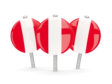 Peru, yuvarlak iğne bayrak