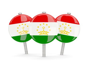 Tacikistan, yuvarlak iğne bayrak