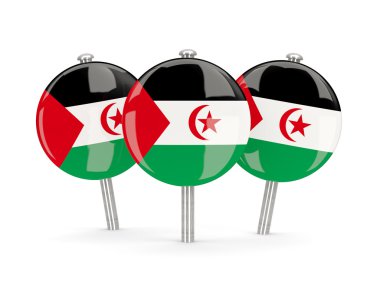 Batı Sahra, bayrağı yuvarlak iğne