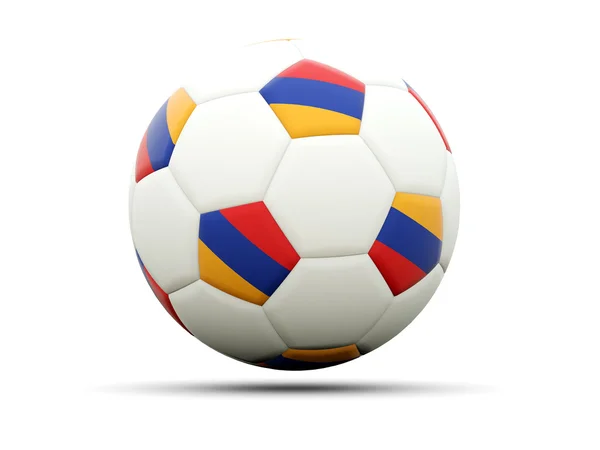 Flaga Armenii w piłce nożnej — Zdjęcie stockowe