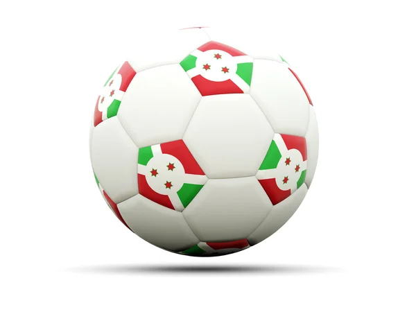Flaga Burundi w piłce nożnej — Zdjęcie stockowe
