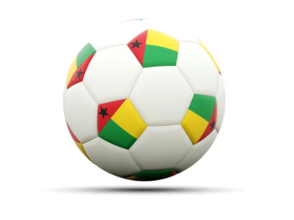 Bandeira de guinea bissau no futebol — Fotografia de Stock