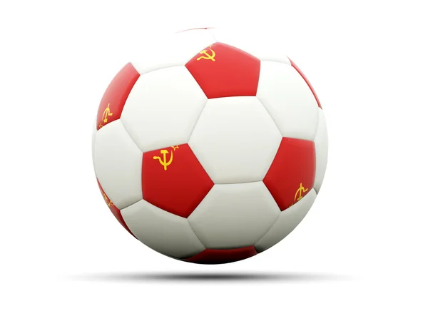 Flaga ZSRR w piłce nożnej — Zdjęcie stockowe