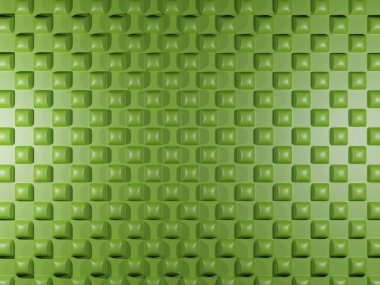 Kare elemanları ile yeşil arka plan