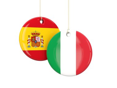 İtalya ve İspanya futbol takımları Etiketler yuvarlak