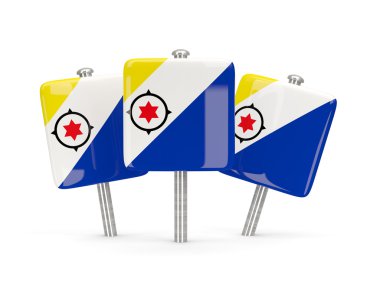 Bonaire, üç kare pimleri bayrağı