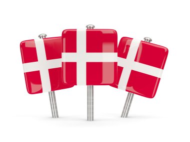 Danimarka, üç kare pimleri bayrağı