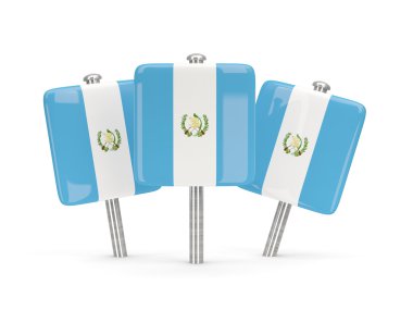 Guatemala, üç kare pimleri bayrağı