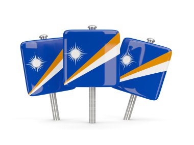 Marshall Adaları, üç kare pimleri bayrağı