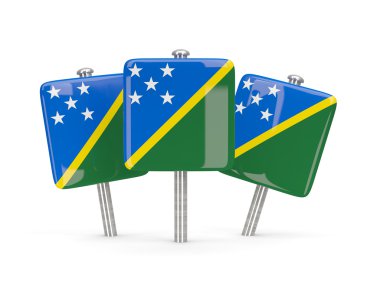 Solomon Adaları, üç kare pimleri bayrağı