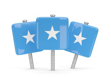 Somali, üç kare pimleri bayrağı