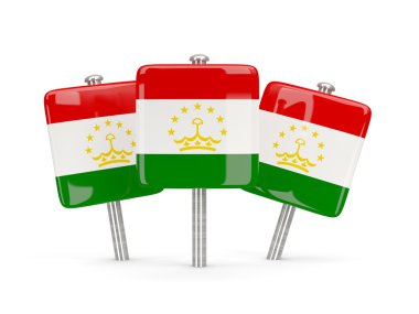Tacikistan, üç kare pimleri bayrağı