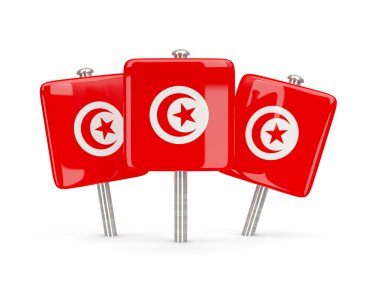 Tunus, üç kare pimleri bayrağı