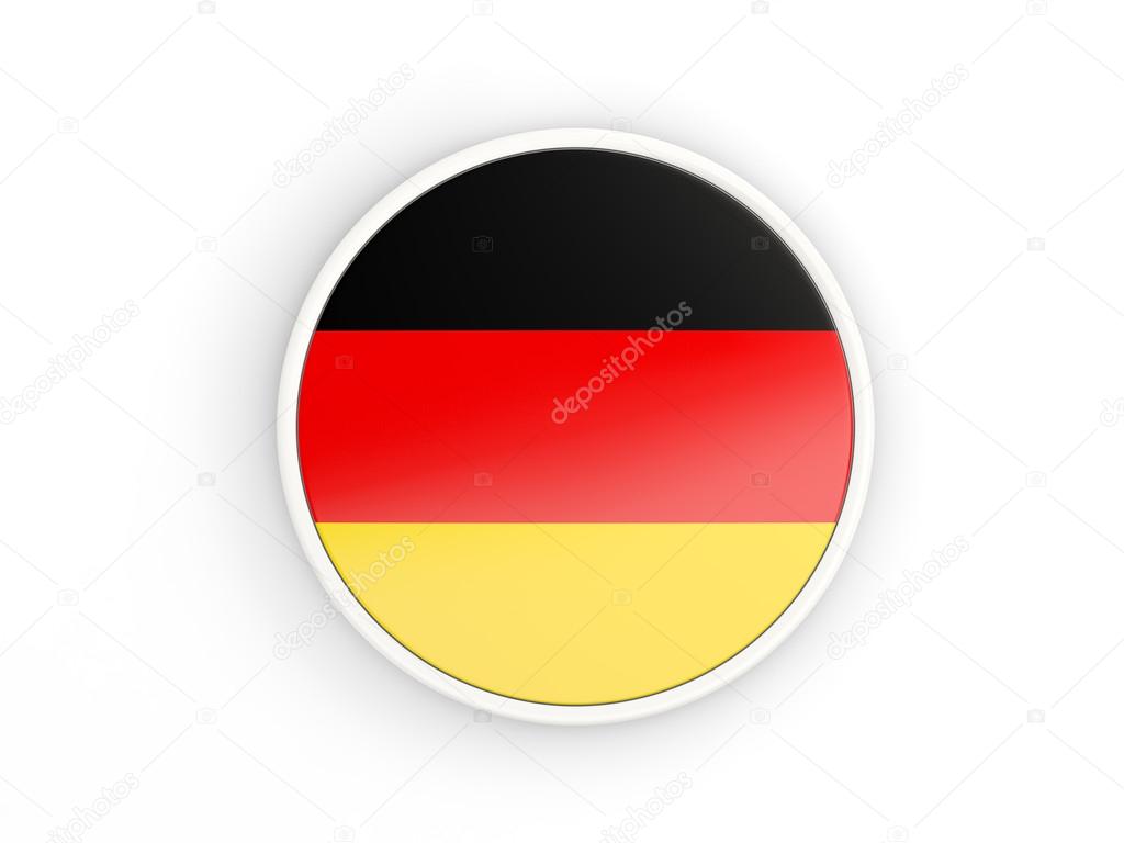 Flag of germany. Round icon with frame — Stock Photo © Mishchenko 116905572