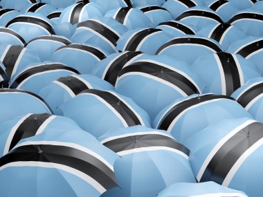 Şemsiye ile Botsvana bayrağı