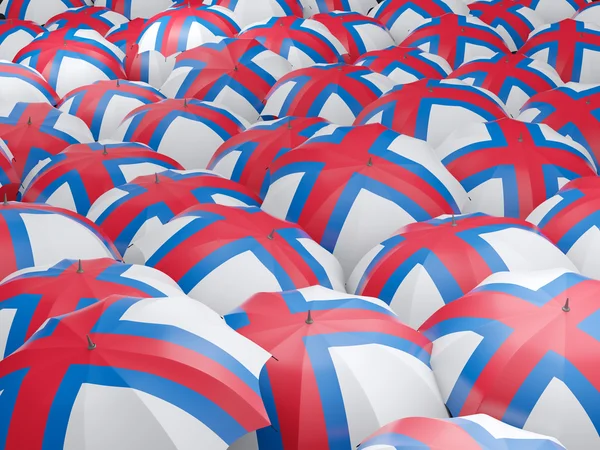 페로 제도의 기 우산 — 스톡 사진