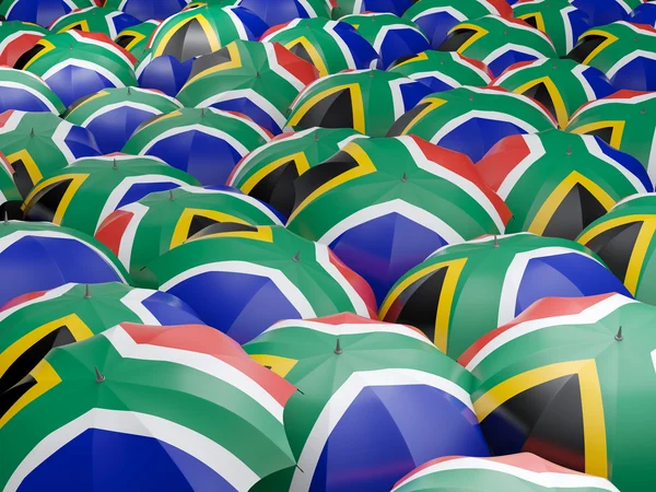 Парасольки з прапором Південної Африки — стокове фото