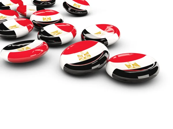 Flag of egypt, round buttons — Stock Photo, Image