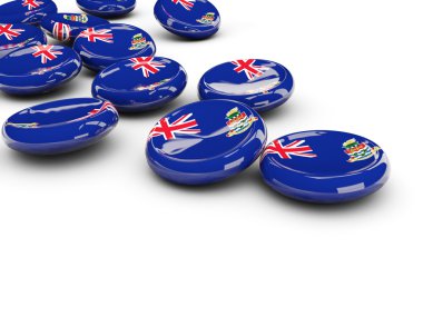 Cayman Adaları, bayrağı yuvarlak düğmeleri