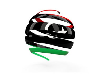 Libya, yuvarlak simge bayrak